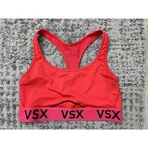 VS Victoria's Secret VSX Sport Logo Racerback Sports Bra Size Medium